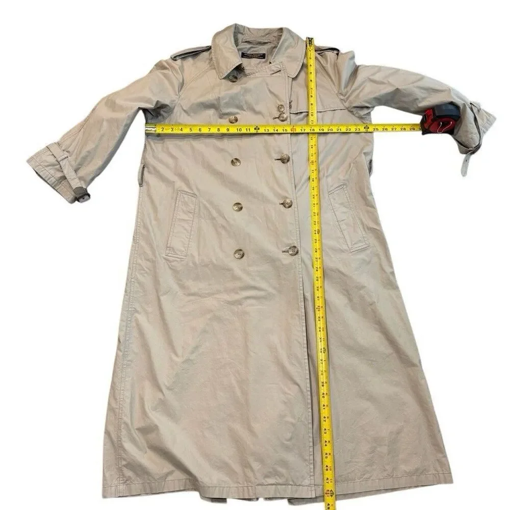 Brooks Brothers Vintage Made USA Long Belted Trench Coat Unisex Read
